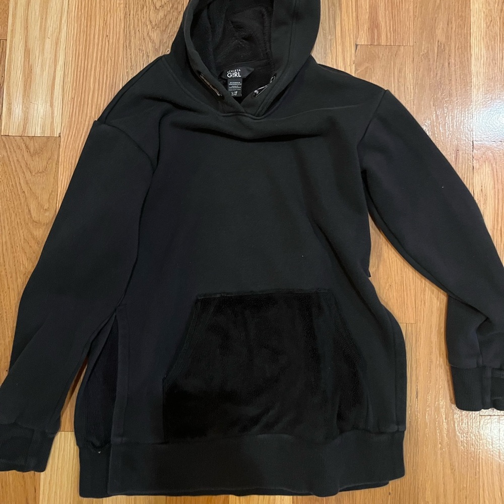 Athleta Girl Cheer You On Oversized Hoodie Sweatshirt Jacket size 12